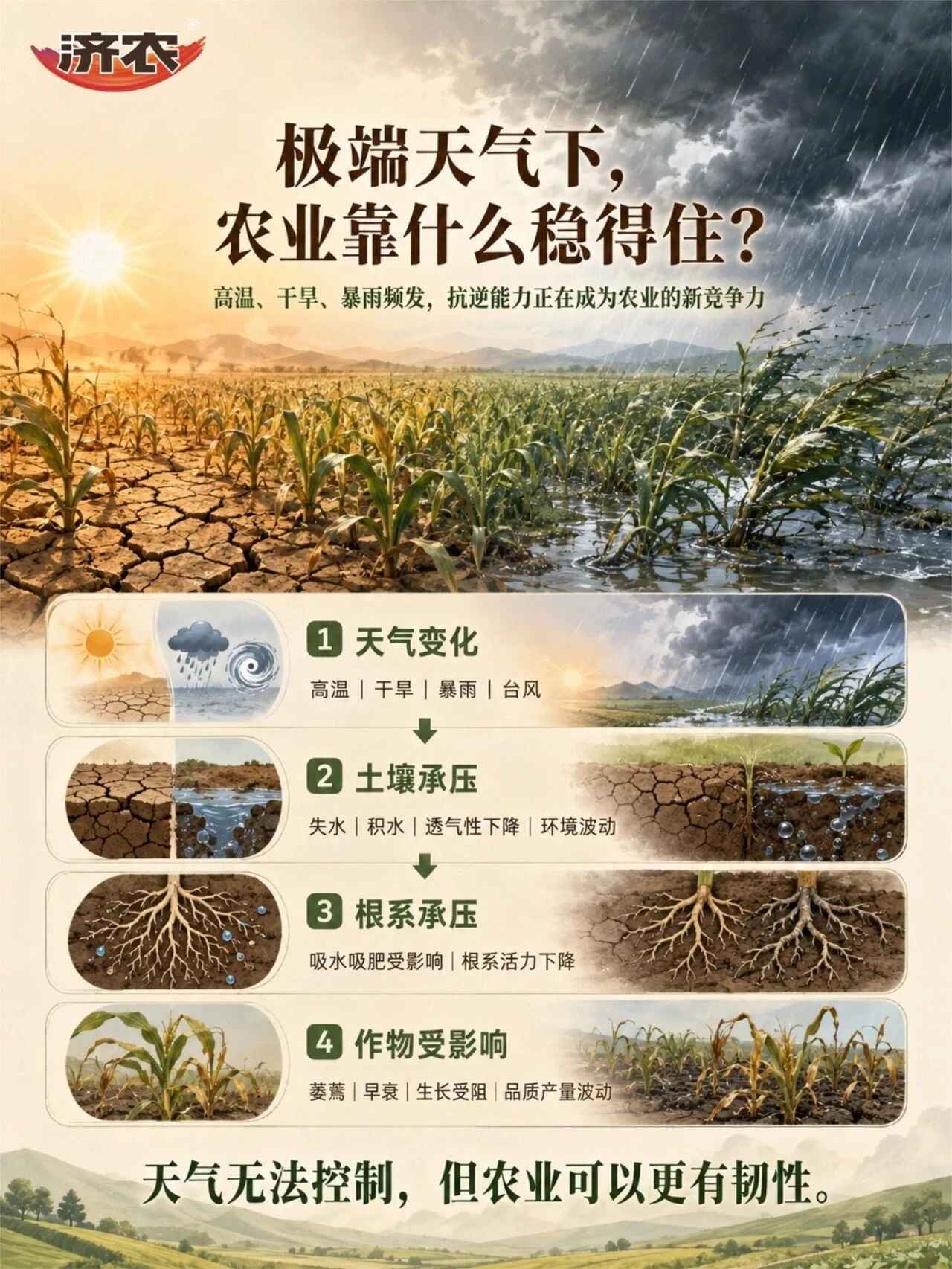 济农NEXT|极端天气下,农业靠什么稳得住?(图1) 济农NEXT|极端天气下,农业靠什么稳得住?(图1)