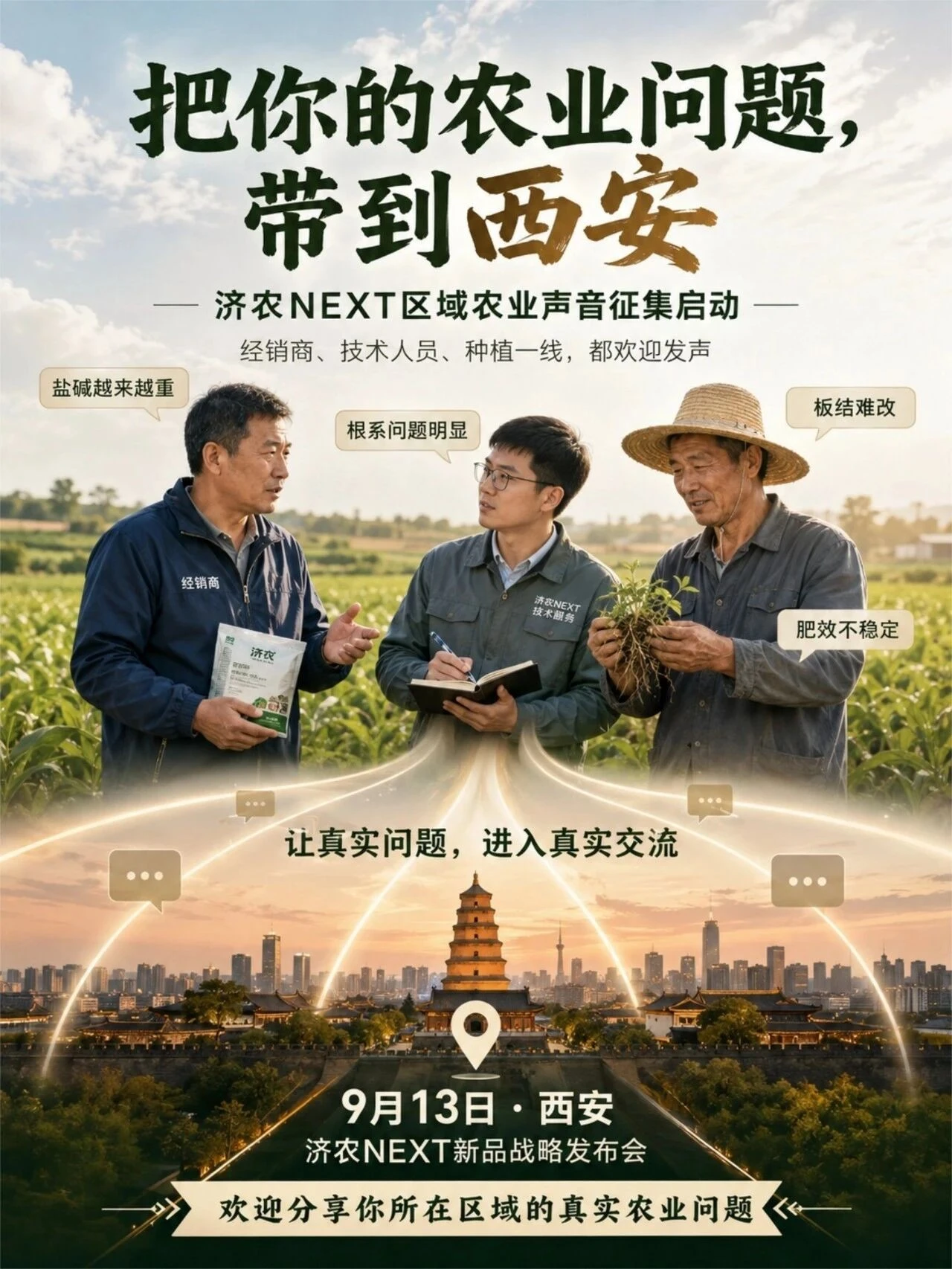 济农NEXT|把你的农业问题,带到西安(图1) 济农NEXT|把你的农业问题,带到西安(图1)